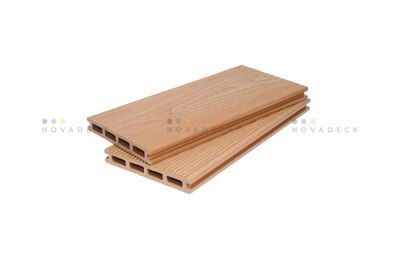 Террасная доска POLIVAN пустотелая 140×20 мм VELVET+3D WOOD ДПК
